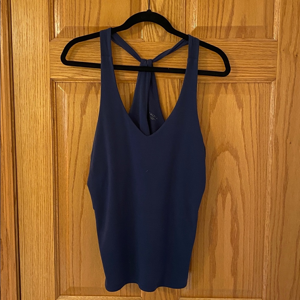 Athleta Essence Crossback Tank Blue Medium